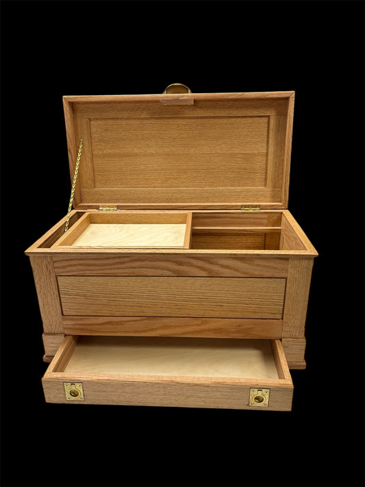 oak tool chest